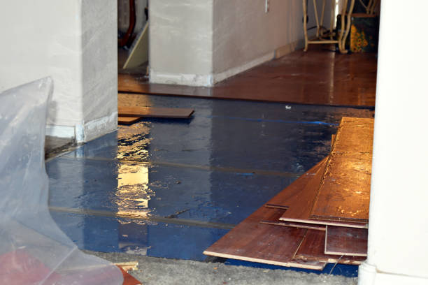 Professional Burst Pipe Cleanup technician working in Haskell, NJ